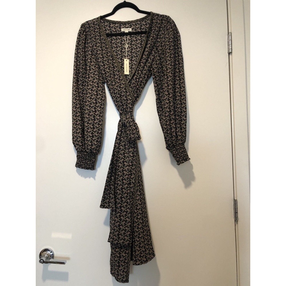 Women Max Studio Dress Long Arm Black Size Large NWT